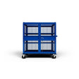 Jackson 5400 Wire Cage Cart with Casters 60.5" x 54" x 31" 1500 lb Capacity