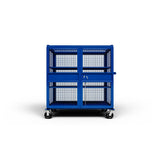 Jackson 5400 Wire Cage Cart with Casters 60.5" x 54" x 31" 1500 lb Capacity
