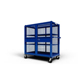 Jackson 5400 Wire Cage Cart with Casters 60.5" x 54" x 31" 1500 lb Capacity - 2