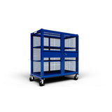 Jackson 5400 Wire Cage Cart with Casters 60.5" x 54" x 31" 1500 lb Capacity - 3
