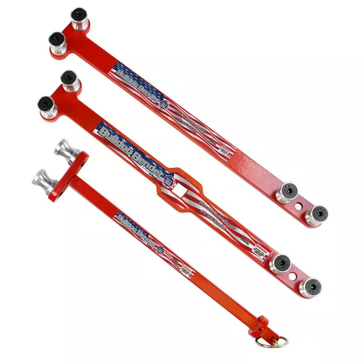 Jameson 40-3 14" Bulldog Bender PUP Cable Bender Set for 4/0 AWG (3 Piece Set) - 3