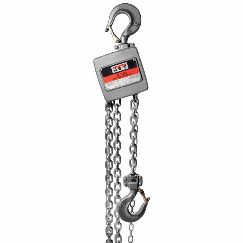 Jet JT9-133210 AL100-200-10  2 Ton Hand Chain Hoist with 10' of Lift