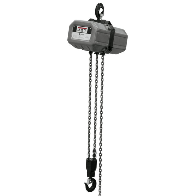 Jet JT9-211500 2SS-1C-15, 2-Ton Electric Chain Hoist 1-Phase 15' Lift