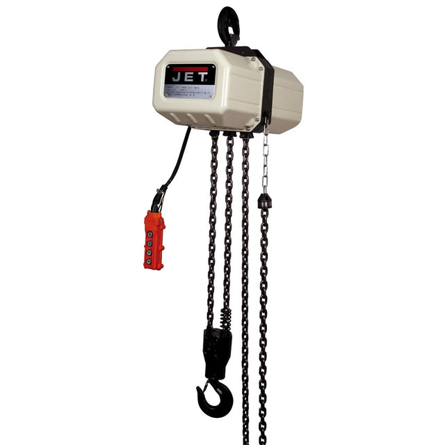 Jet JT9-212000 2SS-1C-20, 2-Ton Electric Chain Hoist 1-Phase 20' Lift