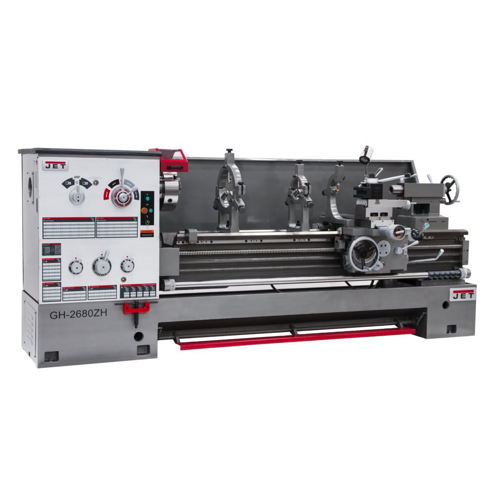 Jet JT9-321860 GH-2680ZH, 4-1/8" Spindle Bore Geared Head Lathe