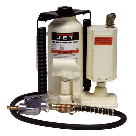 Jet JT9-456612 AHJ-12, 12-Ton Air / Hydraulic Bottle Jack