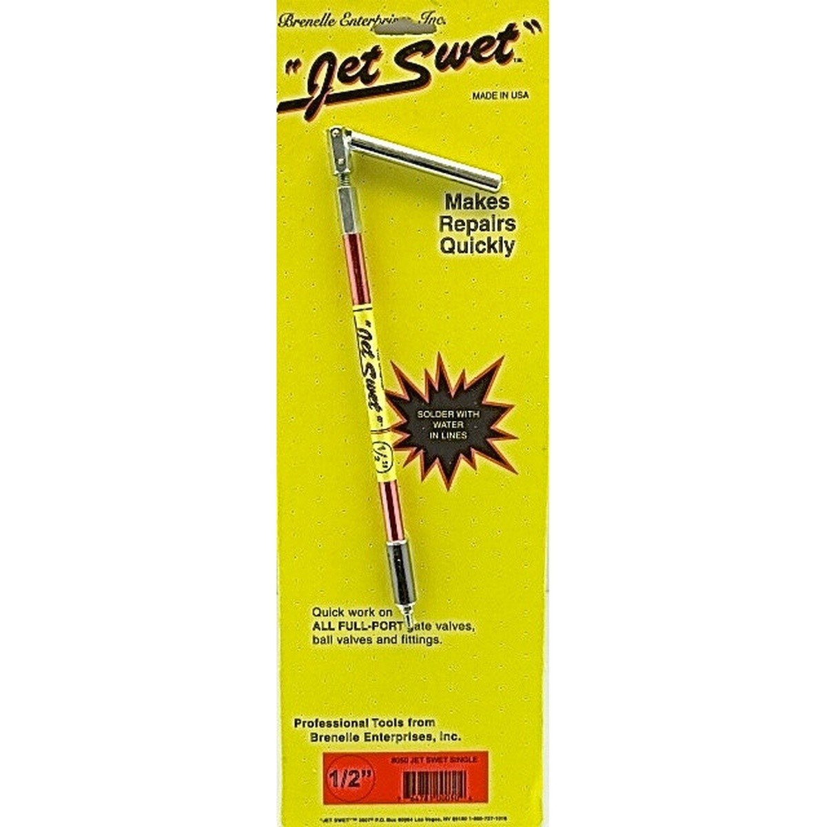 Jet 50 1/2" Pro Plumbing Plug Tool for Soldering Water Line Repairs Without Draining