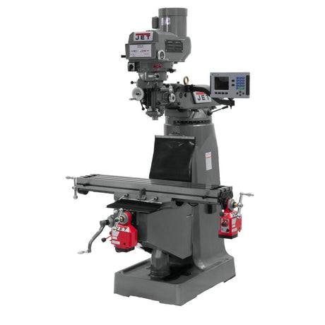 Jet JT9-690068 JTM-4VS-1 Mill, 3-Axis ACU-RITE 200S DRO (Quill), X Y-Axis Powerfeed