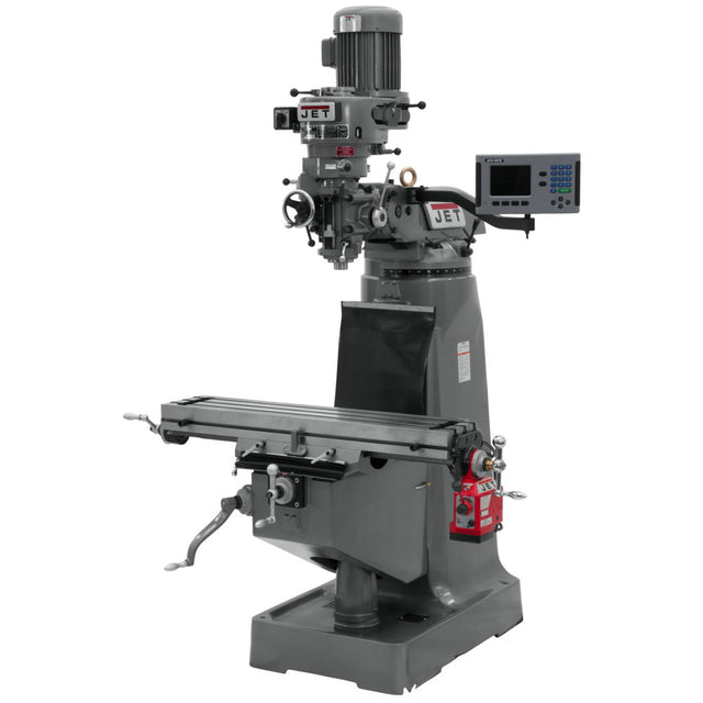 Jet JT9-690072 JTM-2 Mill, 3-Axis ACU-RITE 200S DRO (Quill) With X-Axis Powerfeed