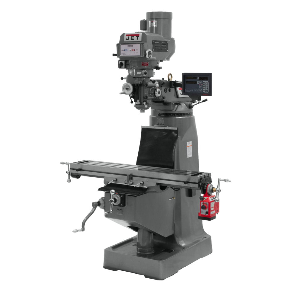 Jet JT9-690087 JTM-4VS Mill With Newall DP700 DRO and X- Axis Powerfeed