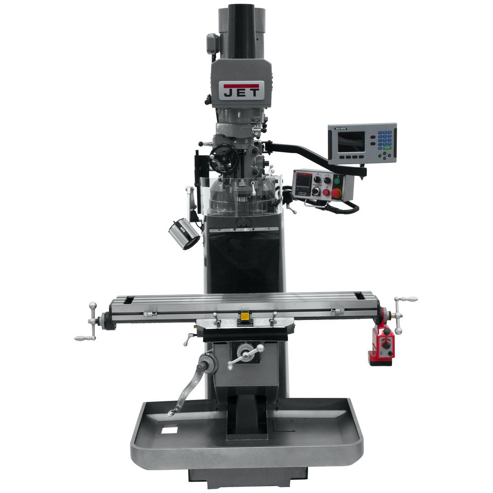 Jet JT9-690526 JTM-949EVS Mill With 3-Axis Acu-Rite 200S DRO (Knee), X Powerfeed, Air Powered Draw Bar