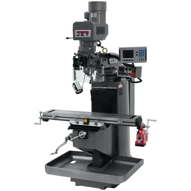 Jet JT9-690530 JTM-949EVS Mill With 3-Axis Acu-Rite 200S DRO (Quill) With X-Axis Powerfeed