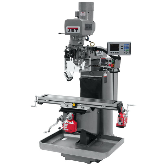 Jet JT9-690532 JTM-949EVS Mill With 3-Axis Acu-Rite 200S DRO (Quill) With X and Y-Axis Powerfeeds