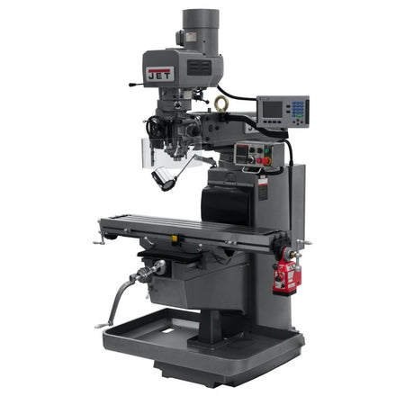 Jet JT9-690624 JTM-1050EVS2/230 Mill With 3-Axis Acu-Rite 200S DRO (Knee) With X-Axis Powerfeed