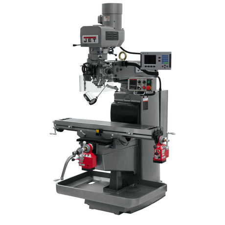 Jet JT9-690626 JTM-1050EVS2/230 Mill With 3-Axis Acu-Rite 200S DRO (Knee) With X and Y-Axis Powerfeeds