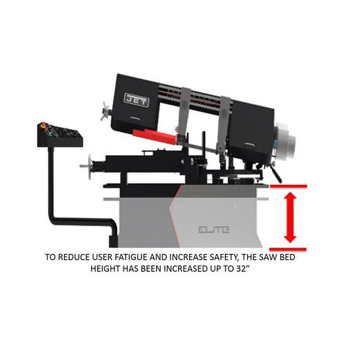 Jet Elite JT9-891020 EHB-8VSM, 8 x 13 Variable Speed Mitering Bandsaw - 3