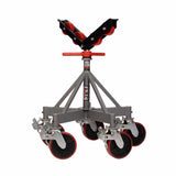 Jet JT1-2405 5 Leg Pipe Jack Stand w/Casters & Steel Rollers