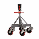 Jet JT1-2405 5 Leg Pipe Jack Stand w/Casters & Steel Rollers - 2