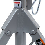 Jet JT1-3804 JPJ-LFD-V Low Folding Pipe Jack Stand with V Head 2500 lb Capacity  (1 Piece) - 4