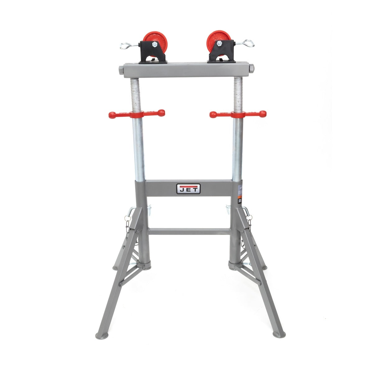 Jet JT1-3806 JPJ-APS-SR Folding Adjustable Pipe Roller Stand 5300 lb Capacity 32 to 46" - 2