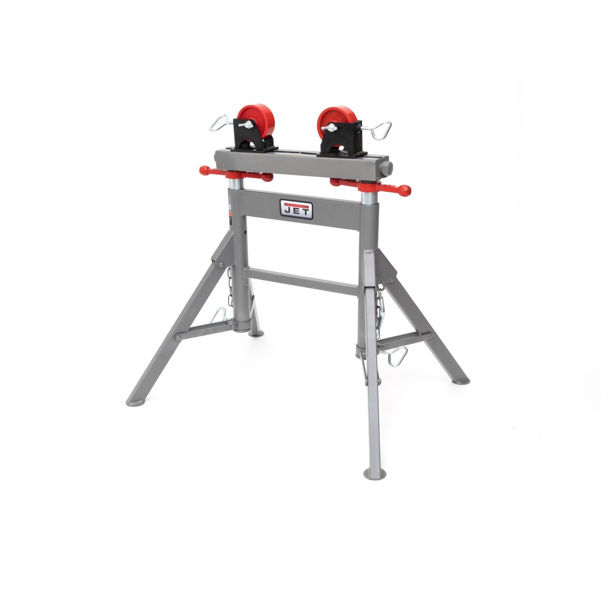 Jet JT1-3806 JPJ-APS-SR Folding Adjustable Pipe Roller Stand 5300 lb Capacity 32 to 46" - 3