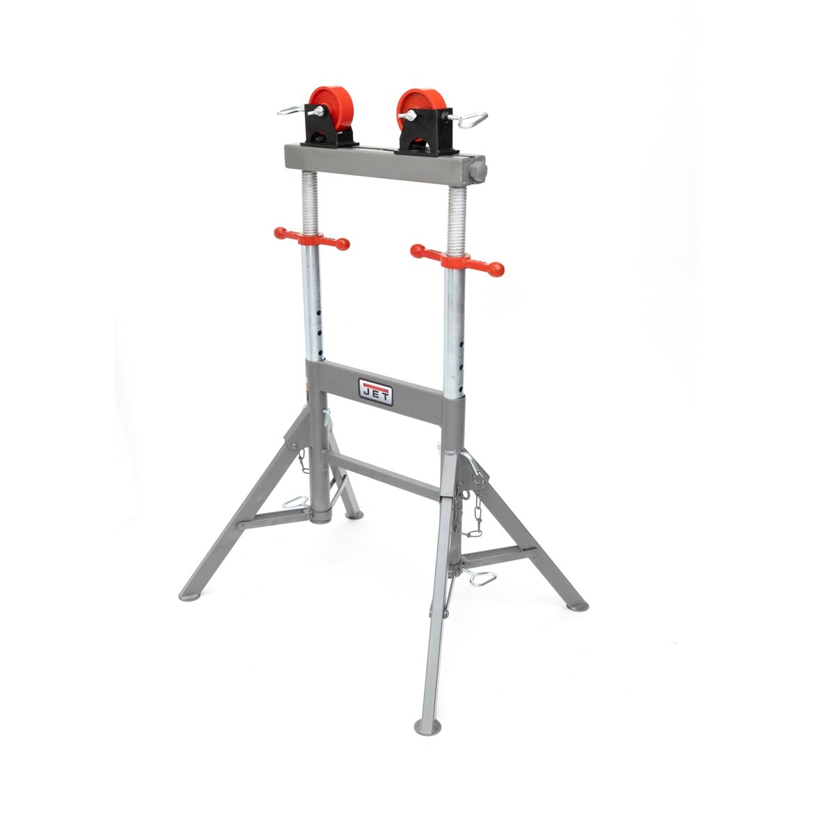 Jet JT1-3806 JPJ-APS-SR Folding Adjustable Pipe Roller Stand 5300 lb Capacity 32 to 46" - 4