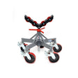 Jet JT1-3808 JPJ-L5L-SR Adjustable Low 5 Leg Pipe Jack Stand with Casters and Steel Rollers