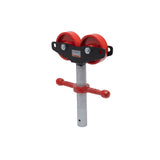 Jet JT1-3815 JPJ-RHA-SR Steel Roller Head Assembly for Pipe Jacks Up to 24" - 3