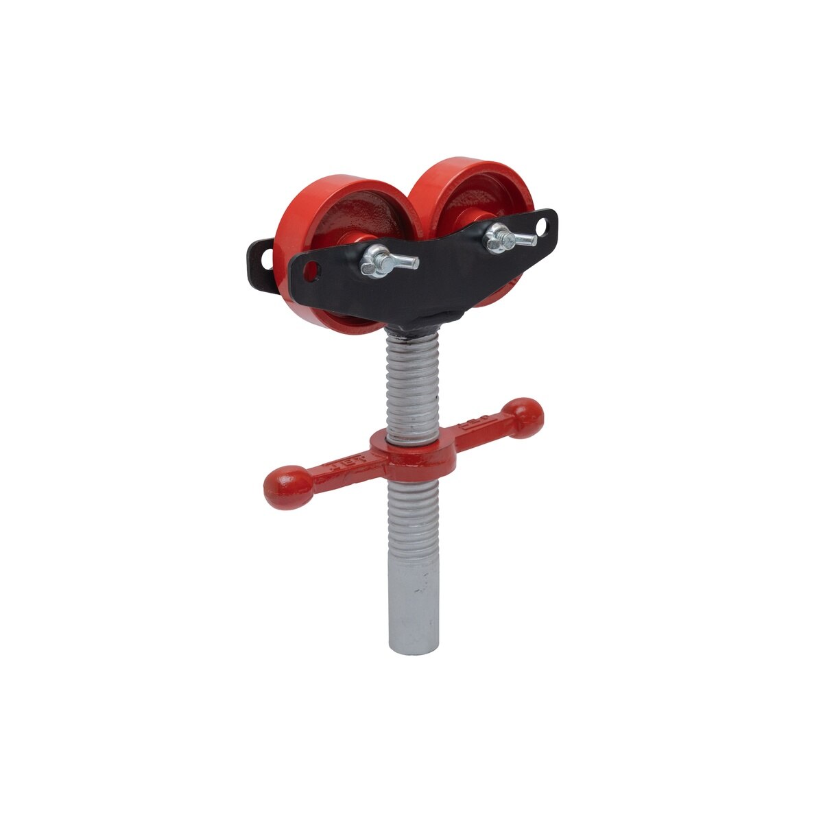 Jet JT1-3815 JPJ-RHA-SR Steel Roller Head Assembly for Pipe Jacks Up to 24" - 4