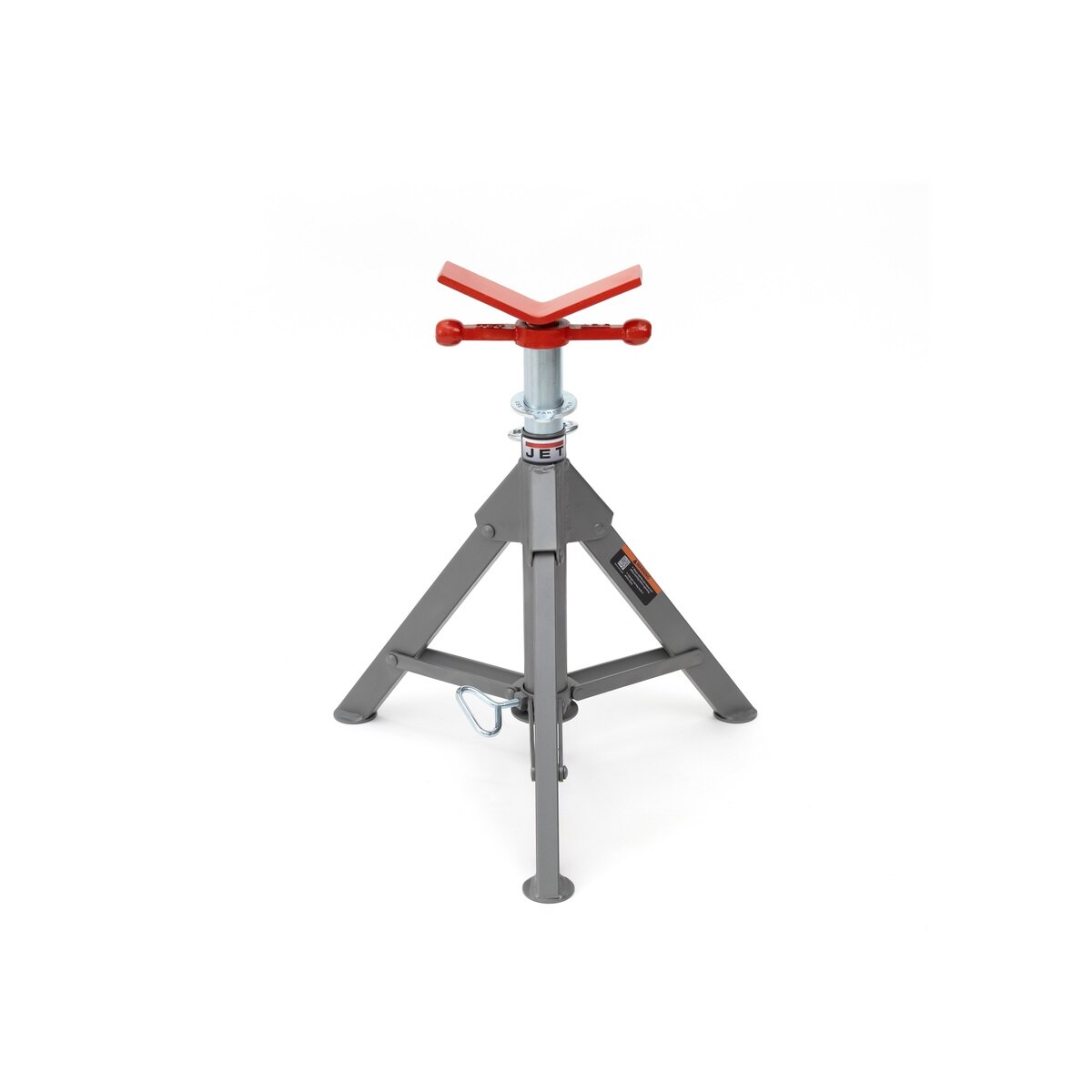 Jet JT1-3816 JPJ-LFD-V Low Folding Pipe Jack Stand with V Head 23" to 38" Adjustable