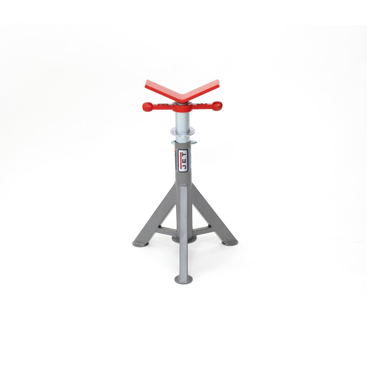 Jet JT1-3817 JPJ-LFX-V Low Fixed Pipe Jack Stand with 10 in V Head Adjustable 22 to 36"