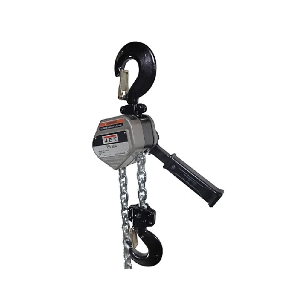 Jet JT9-375705 JLA-150-5SH, JLA Series 1-1/2 Ton Lever Hoist, 5' Lift & Shipyard Hooks