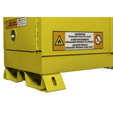 Crescent Jobox 1-750640 12 Gallon Flammable Manual Close Safety Cabinet - Yellow - 3