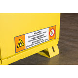 Crescent Jobox 1-750640 12 Gallon Flammable Manual Close Safety Cabinet - Yellow - 15