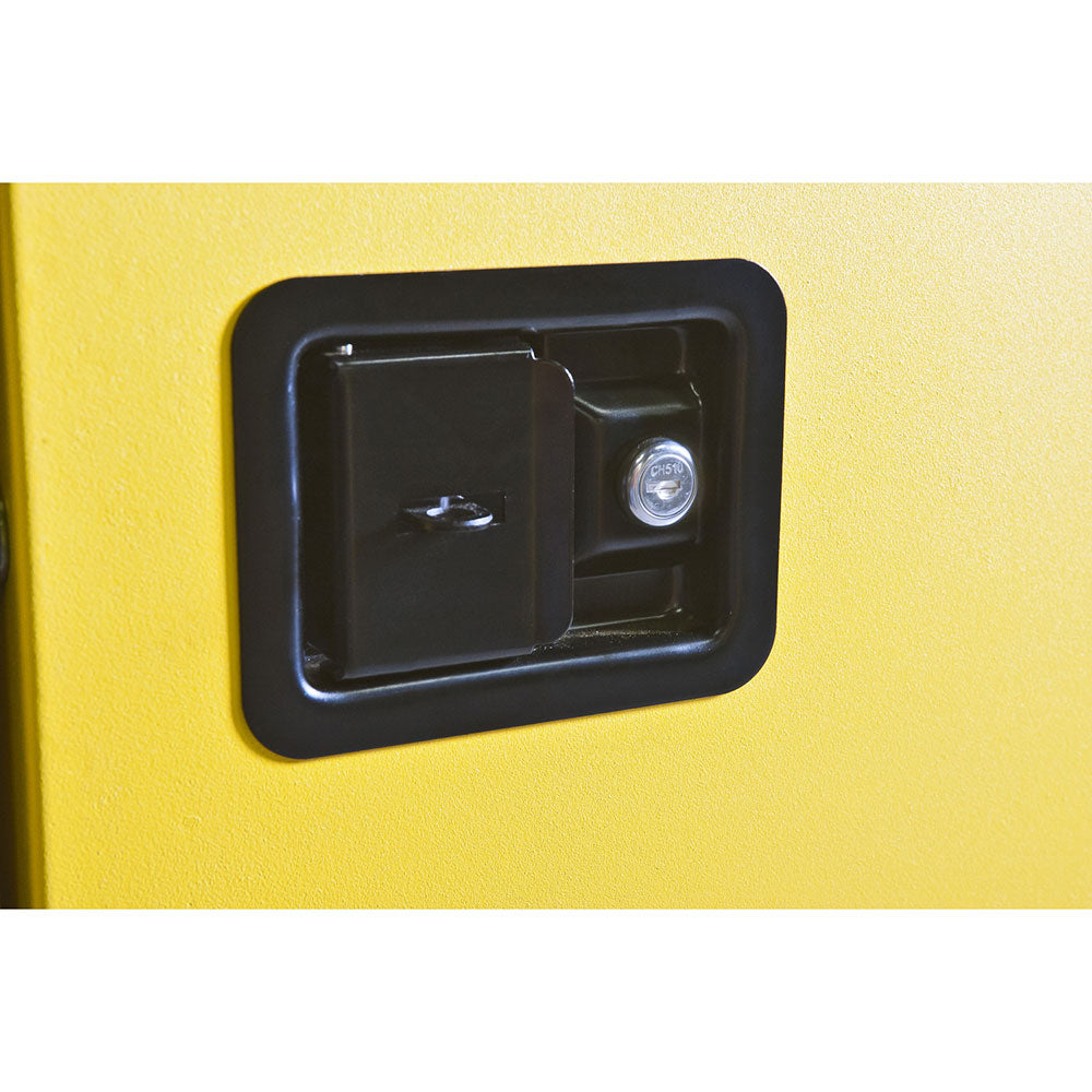 Crescent Jobox 1-750640 12 Gallon Flammable Manual Close Safety Cabinet - Yellow - 19