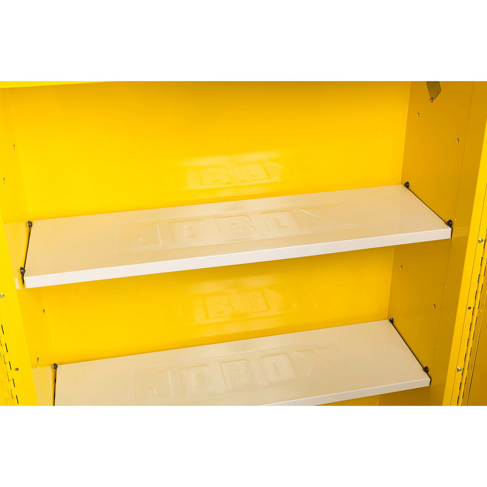 Crescent Jobox 1-750640 12 Gallon Flammable Manual Close Safety Cabinet - Yellow - 24