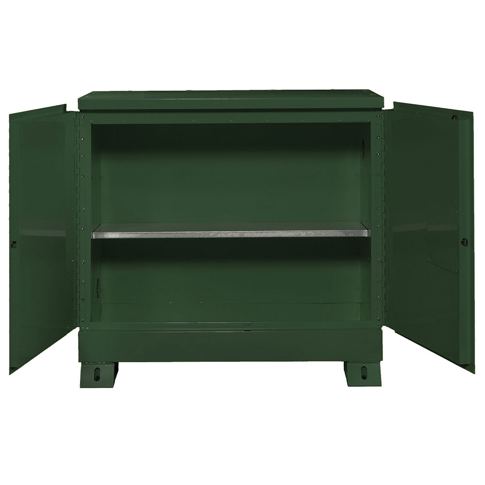 Crescent Jobox 1-753620 30 Gallon Pesticide Manual Close Safety Cabinet - Green - 2