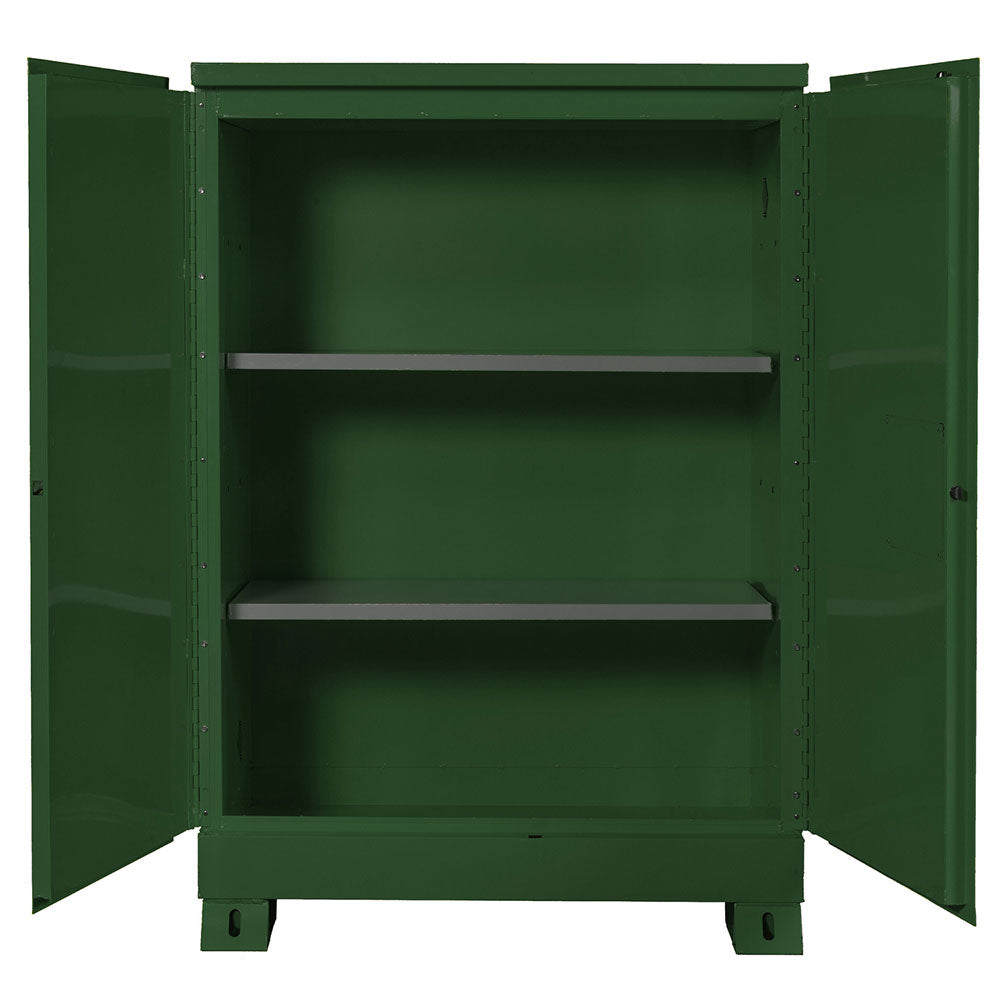 Crescent Jobox 1-756620 45 Gallon Pesticide Manual Close Safety Cabinet - Green - 2