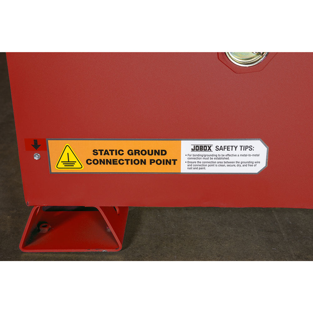 Crescent Jobox 1-757610 45 Gallon Combustible Self Closing Safety Cabinet - Red - 13