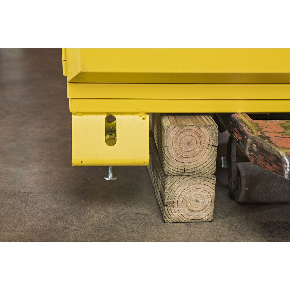 Crescent Jobox 1-758640 60 Gallon Flammable Manual Close Safety Cabinet - Yellow - 8