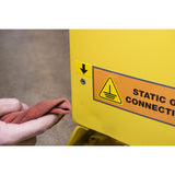 Crescent Jobox 1-758640 60 Gallon Flammable Manual Close Safety Cabinet - Yellow - 14