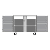 Crescent Jobox 675990 Rolling Work Bench - 2 Drawers, 2 Shelves, 4" Casters - 3