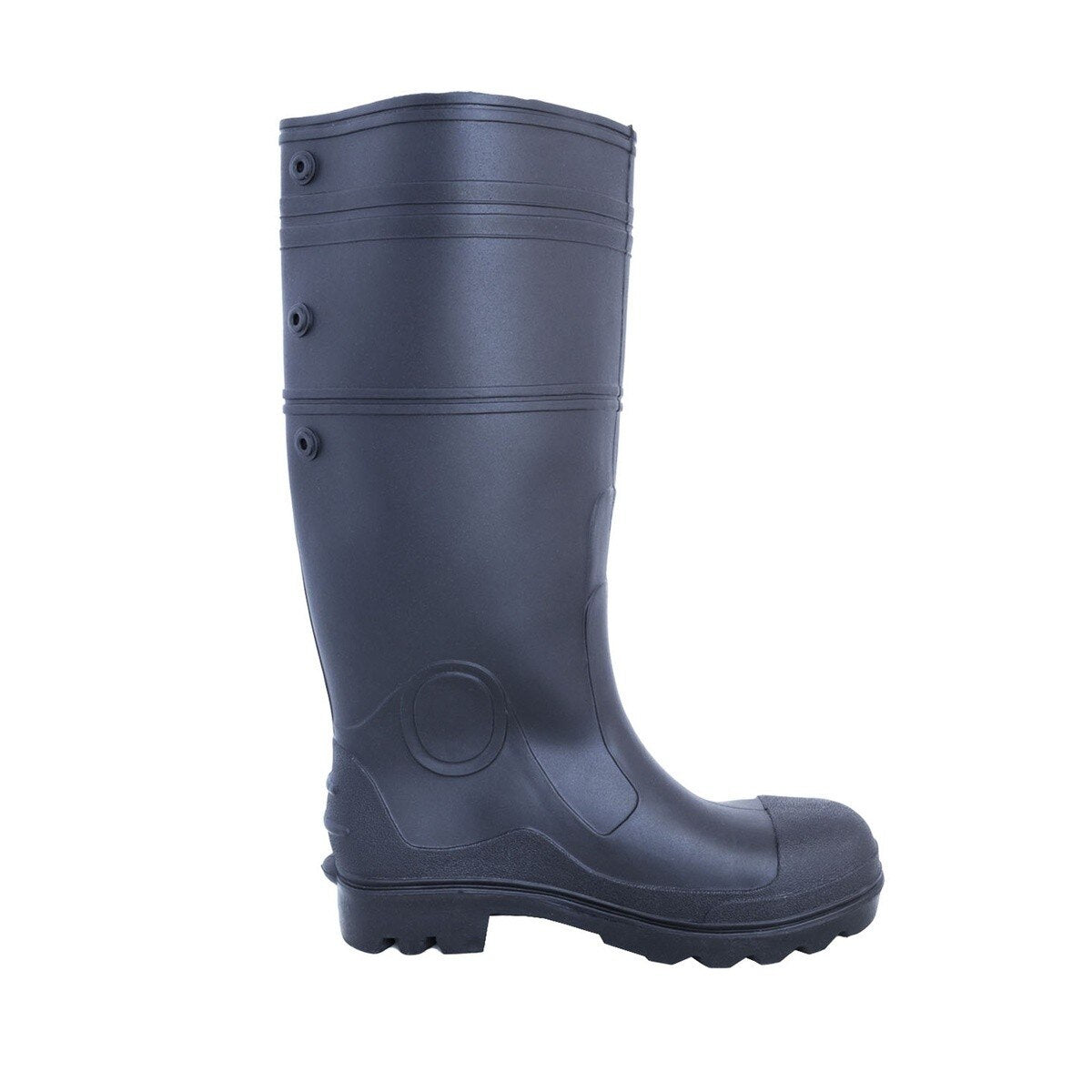 Johnson Wilshire 86606 Black PVC Steel Toe Boots 16" Size 14