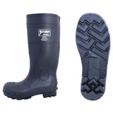 Johnson Wilshire 86606 Black PVC Steel Toe Boots 16" Size 14 - 2