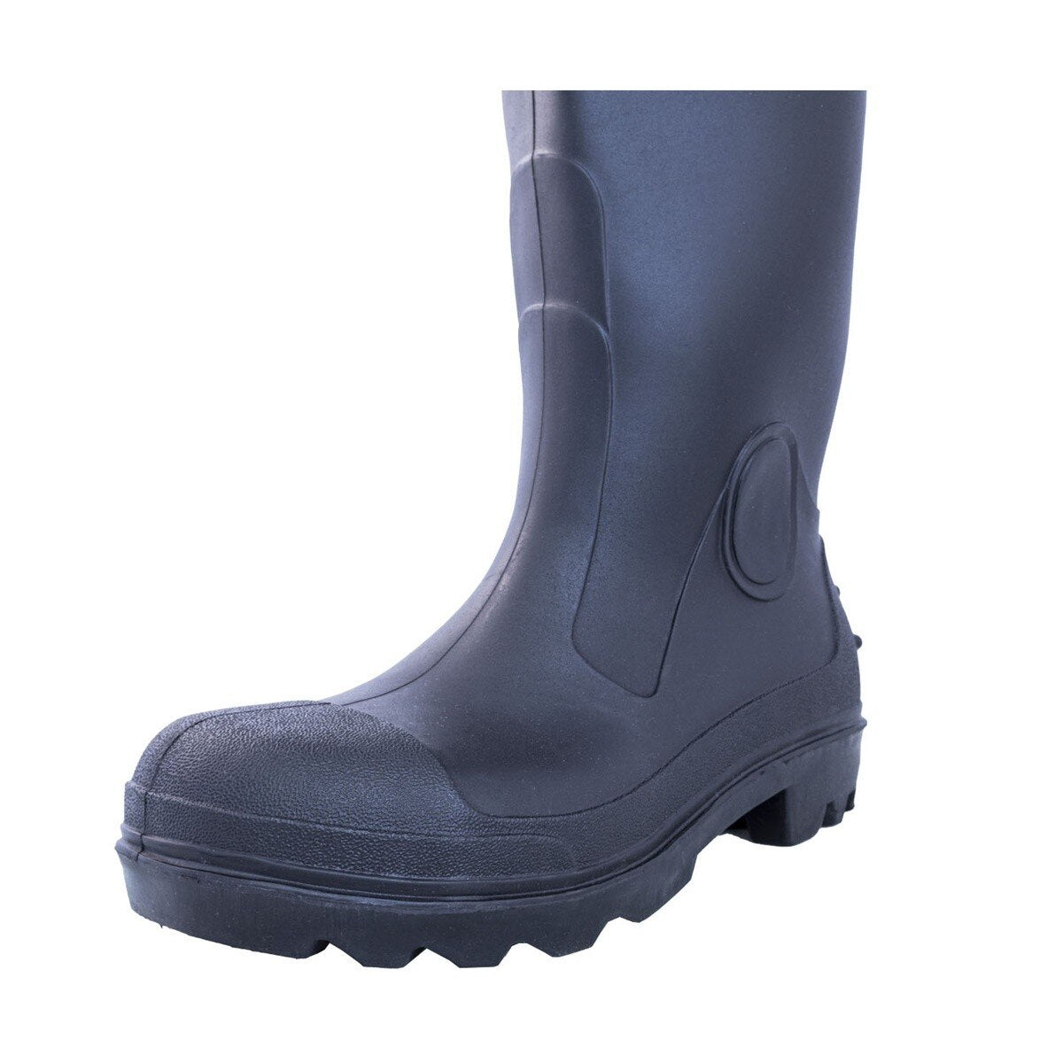Johnson Wilshire 86606 Black PVC Steel Toe Boots 16" Size 14 - 3
