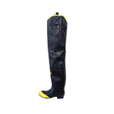 Johnson Wilshire HIP.STL-16 30" Black Rubber Steel Toe Hip Boots Size 16 - 2