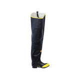 Johnson Wilshire HIP.STL-16 30" Black Rubber Steel Toe Hip Boots Size 16 - 3