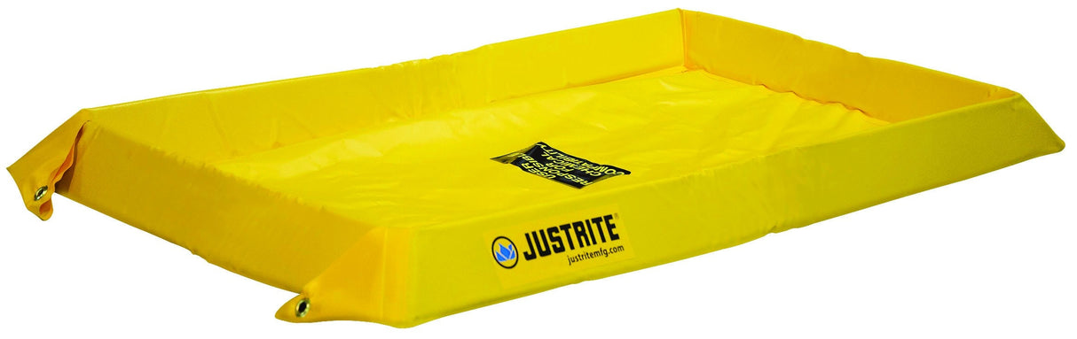 Justrite 28410 Maintenance Spill Berm, 4in wall, 4' x 8', 80 Gal.