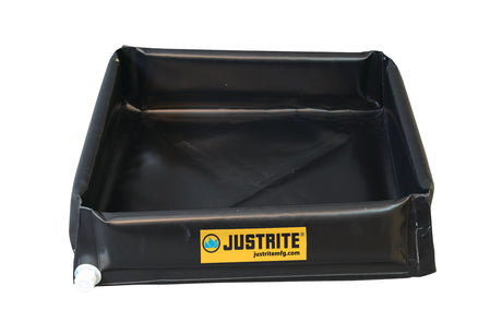 Justrite 28442 Mini-Berm Flex Tray, 3'x3'