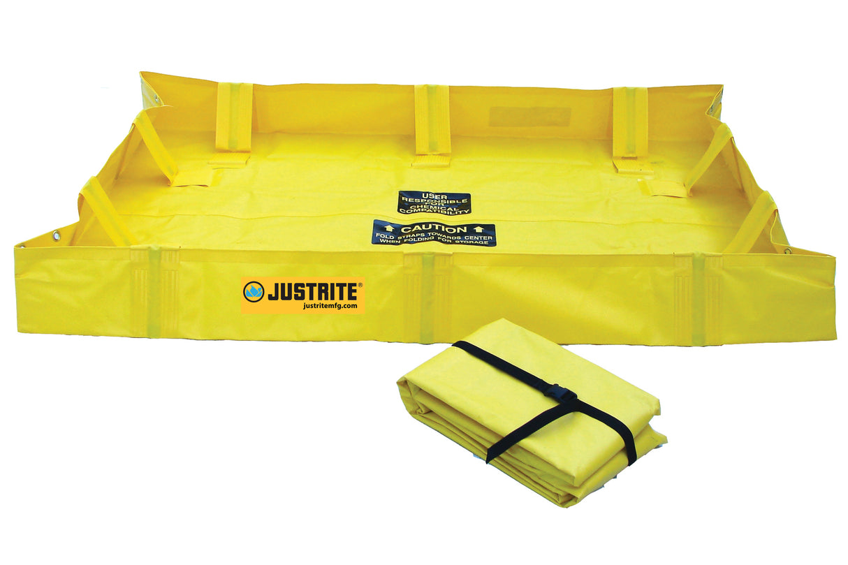 Justrite 28556 QuickBerm Lite Containment Berm 4' x 4', 79 Gal.